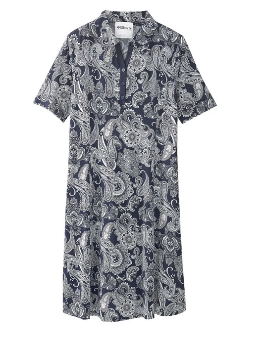 Open Back Collared Dress