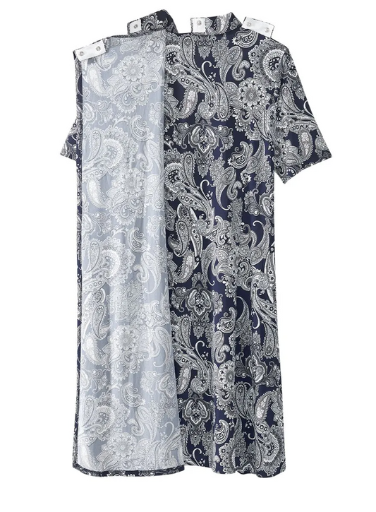 Open Back Collared Dress