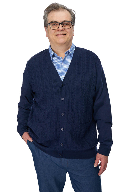 Adaptive Cardigan for Men | Art in Aging