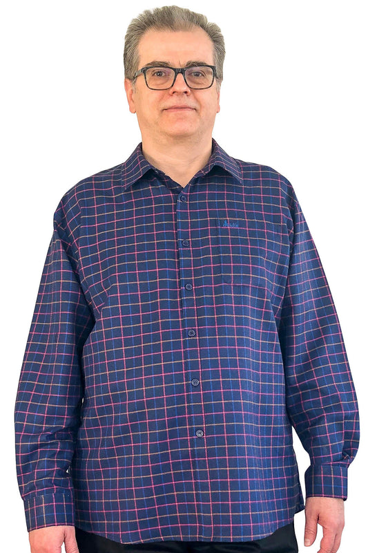 Senior-Friendly Men's Dress Shirt with Snap Closures | Art in Aging