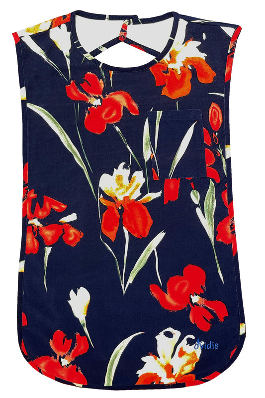 Adult Bib With Irises | Art in Aging