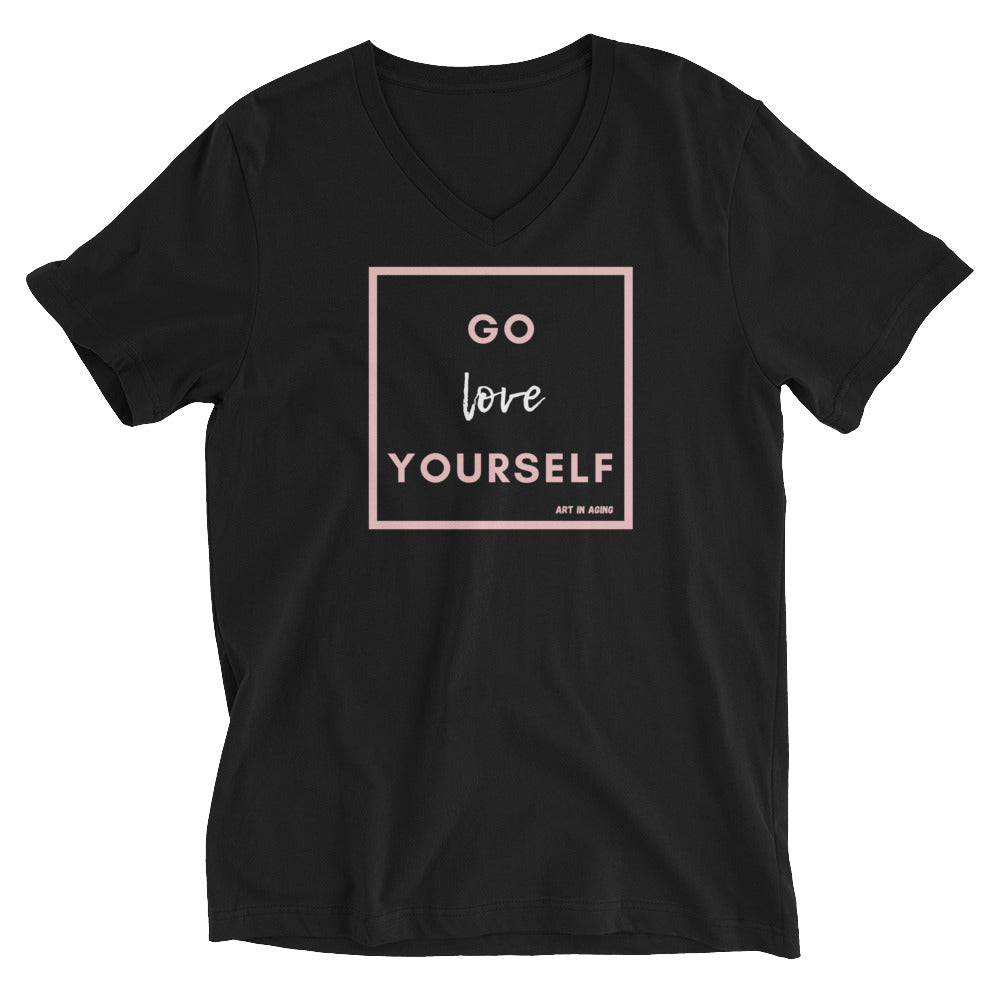 Go Love Yourself V-Neck Tee | Art in Aging