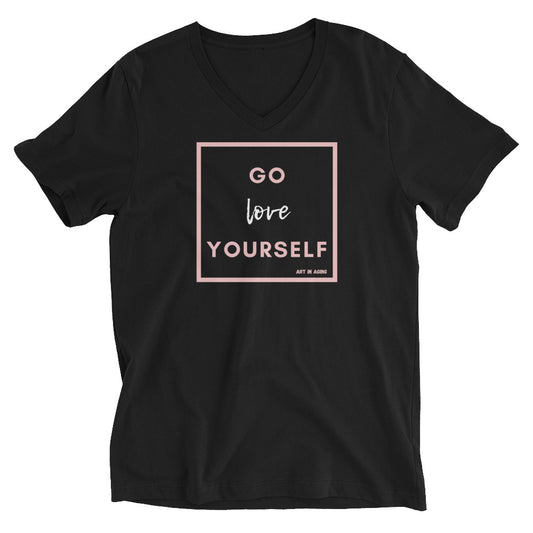 Go Love Yourself V-Neck Tee | Art in Aging