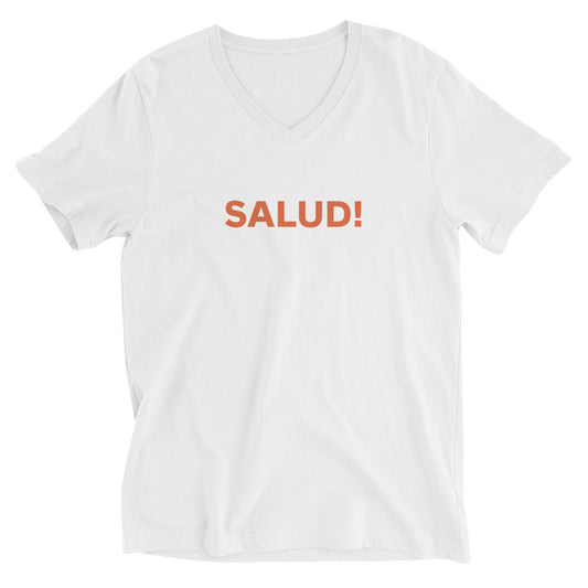 SALUD! V-Neck Tee | Art in Aging