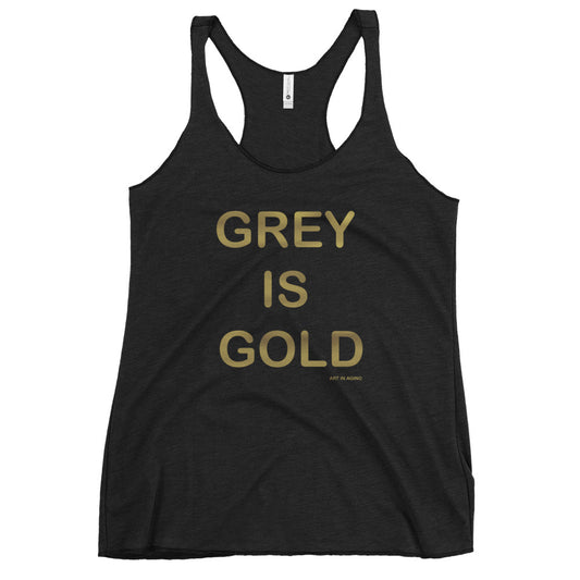 Grey is Gold Tank Top | Art in Aging