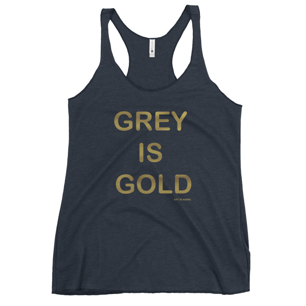 Grey is Gold Tank Top | Art in Aging