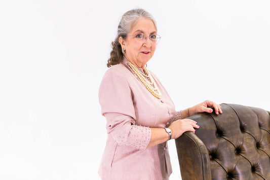 Elegant senior woman aging gracefully