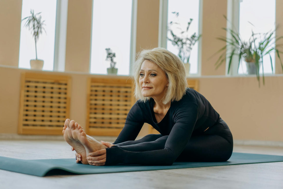 Senior woman exercising and feeling fabulous