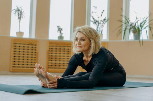 Senior woman exercising and feeling fabulous