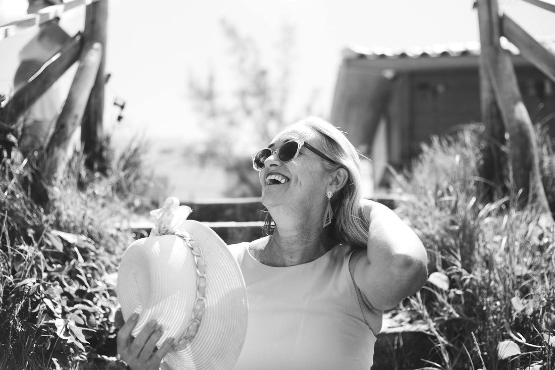 Senior woman laughing