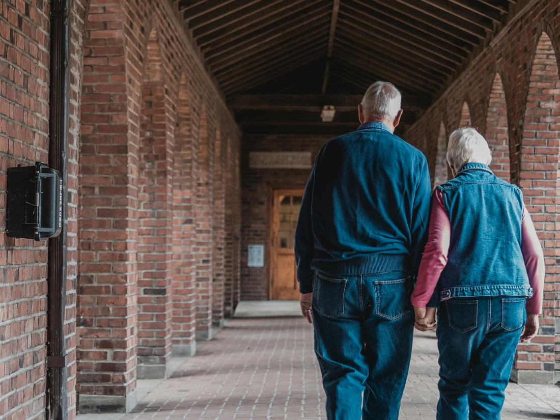 Older couple celebrating marriage