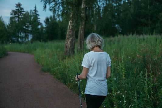 Active senior woman outdoors