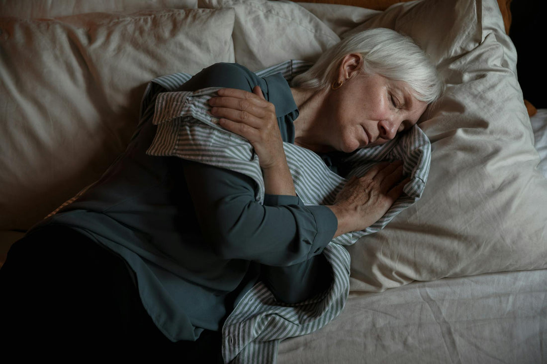 Mature woman sleeping peacefully