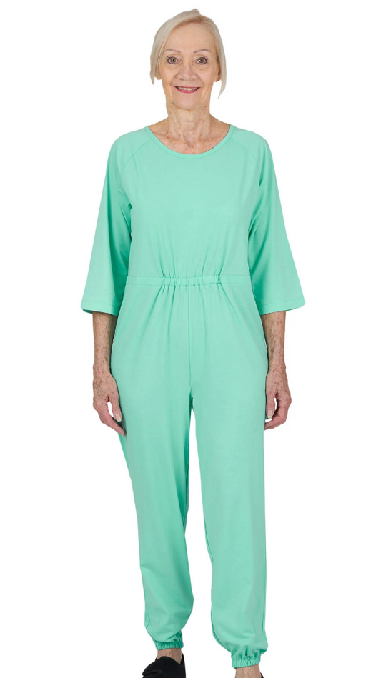 Women's Green Easy Dressing Jumpsuit