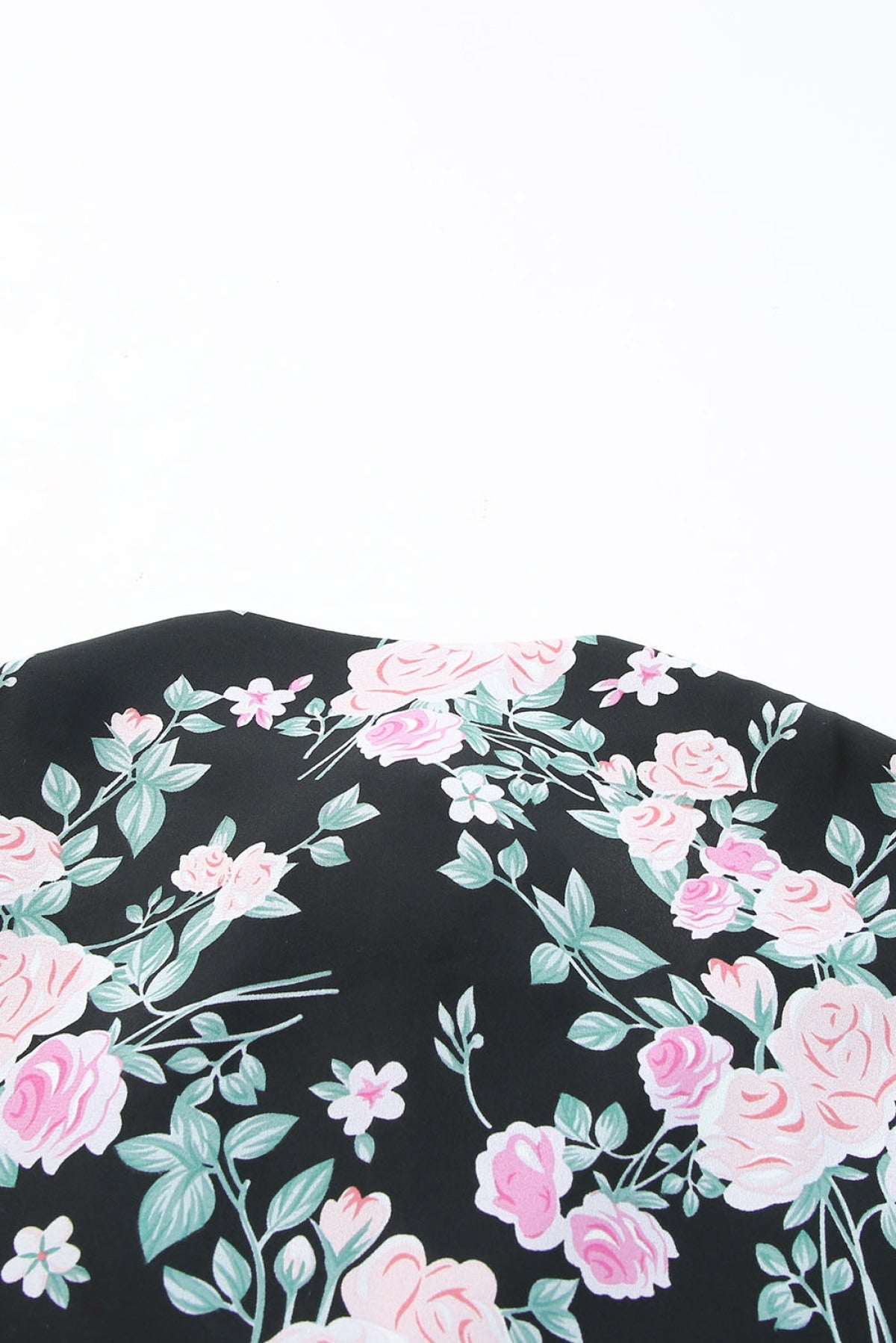 Plus Size Floral Print Ribbon Top | Art in Aging