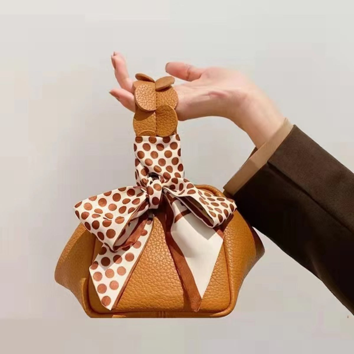 Scarf-wrapped Handle Mini Bag | Art in Aging