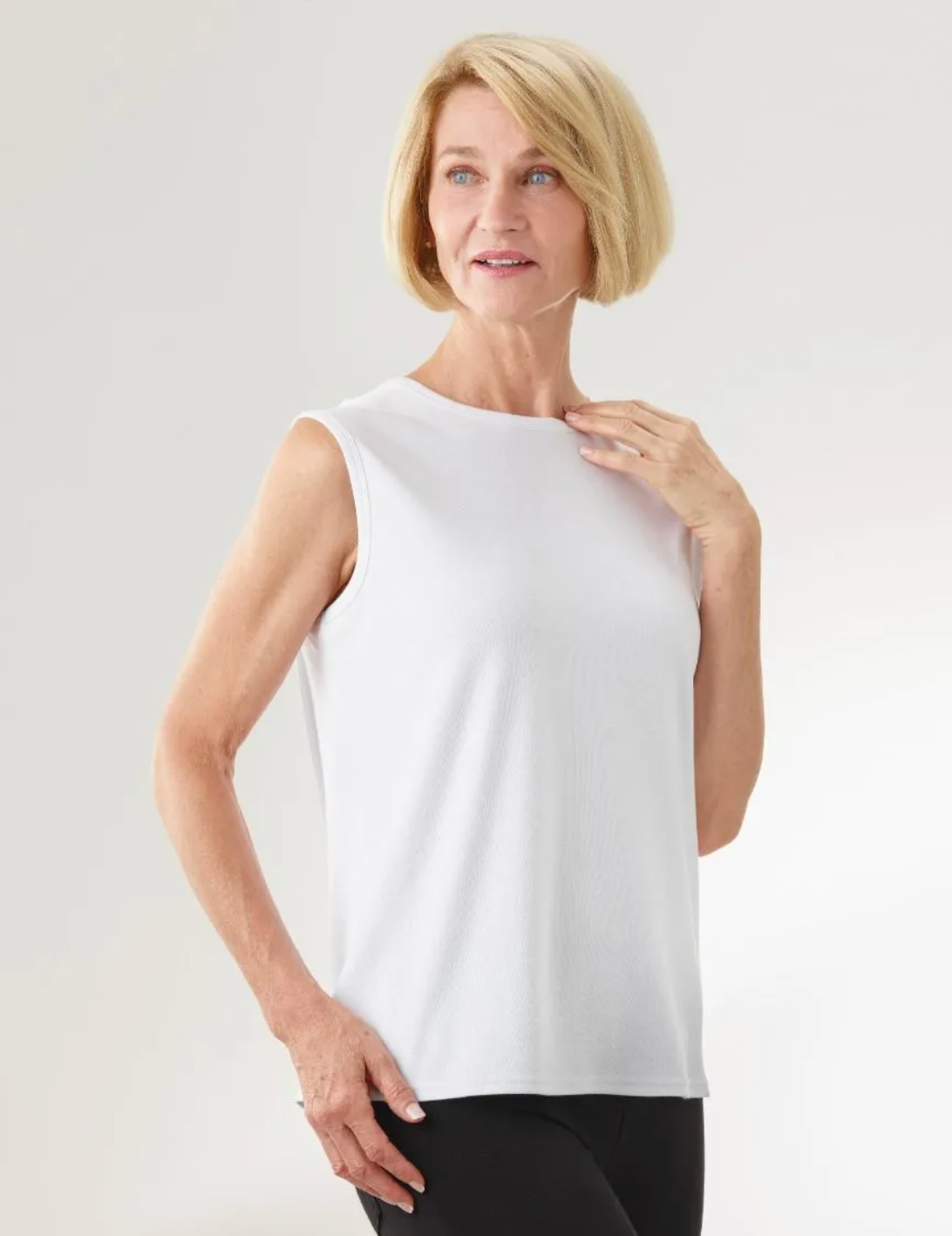 Women's Adaptive Open Back Sleeveless Undershirt - 3 Pack | Art in Aging