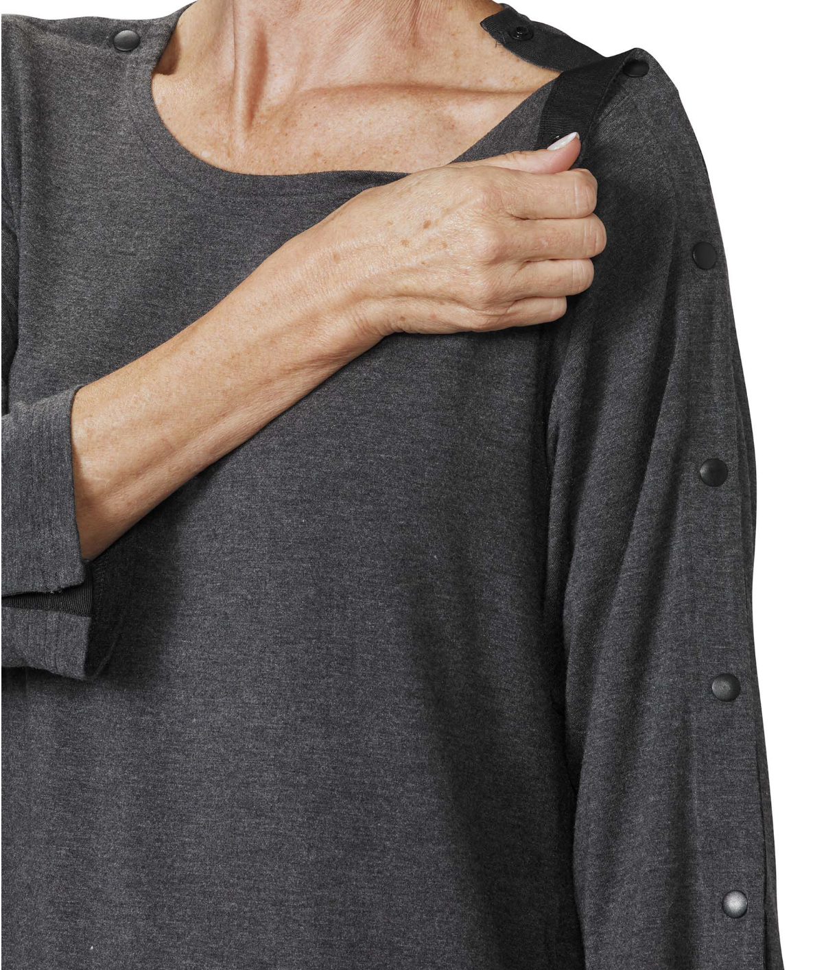 Post Surgery Clothing Top With Snaps | Art in Aging