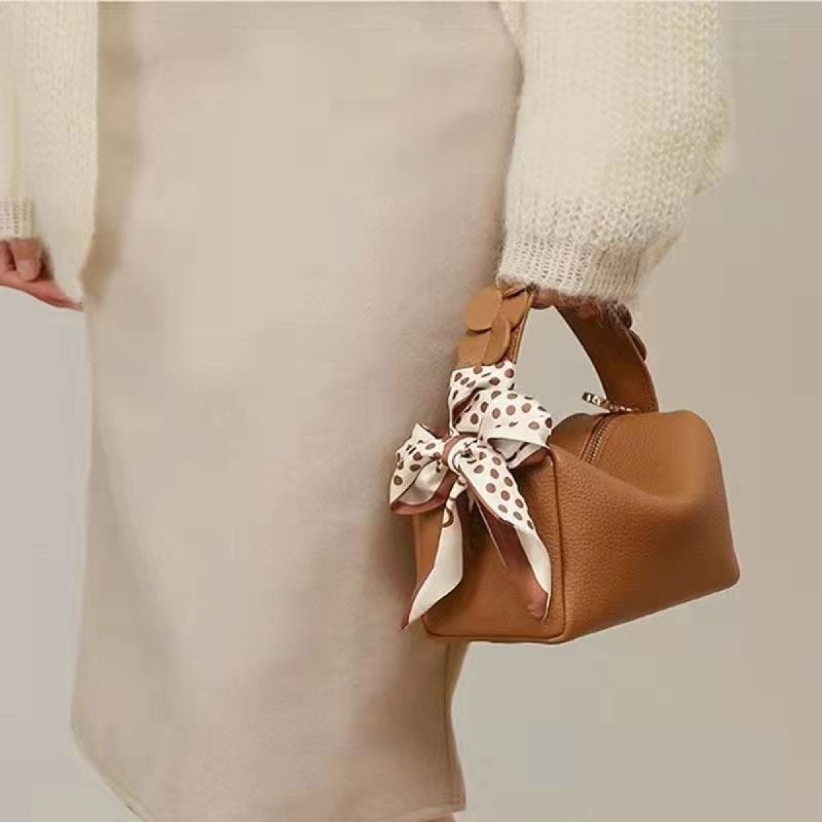 Scarf-wrapped Handle Mini Bag | Art in Aging