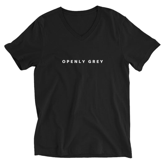 Openly Grey V-Neck T-Shirt | Art in Aging