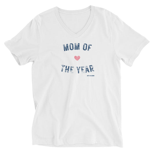 Mom of the Year V-Neck Tee | Art in Aging