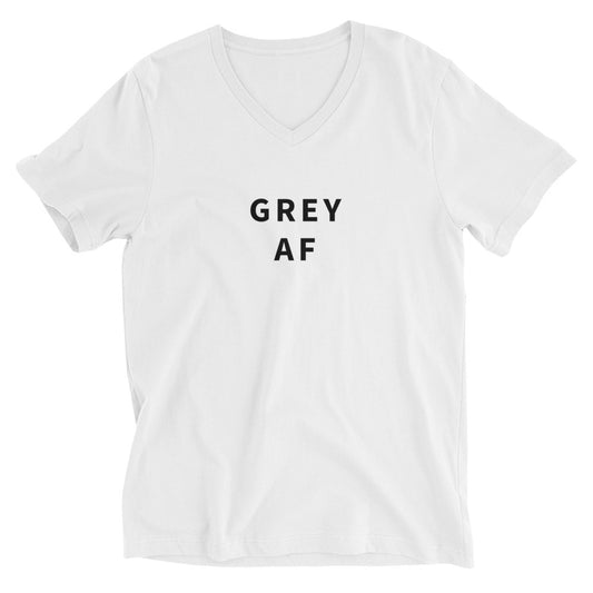 Grey AF V-Neck T-Shirt | Art in Aging