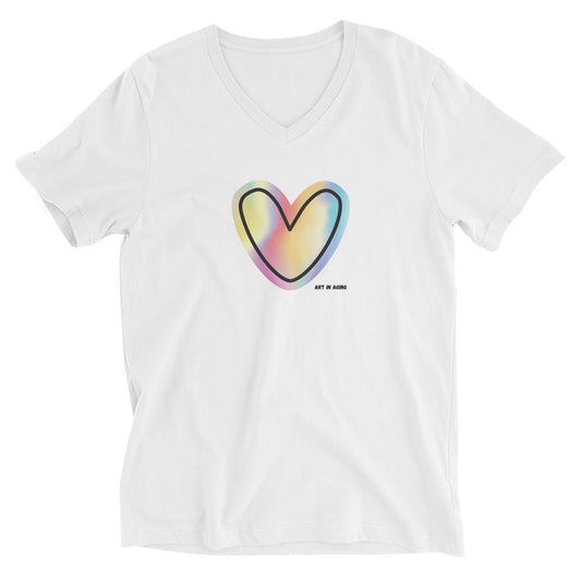 Love V-Neck T-Shirt | Art in Aging