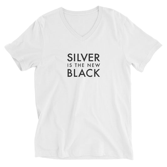 Silver is the New Black Shirt in V-Neck | Art in Aging