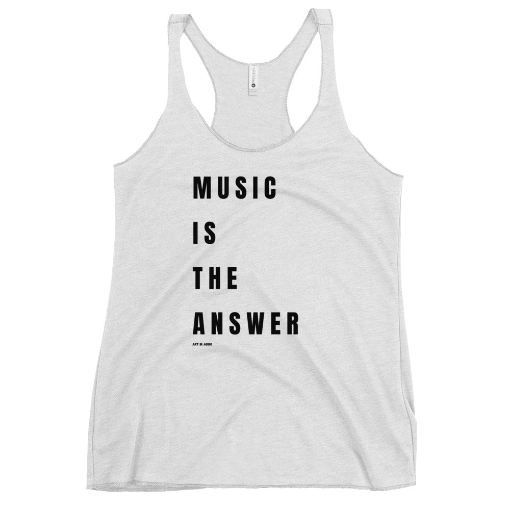 Music is the Answer Tank Top | Art in Aging
